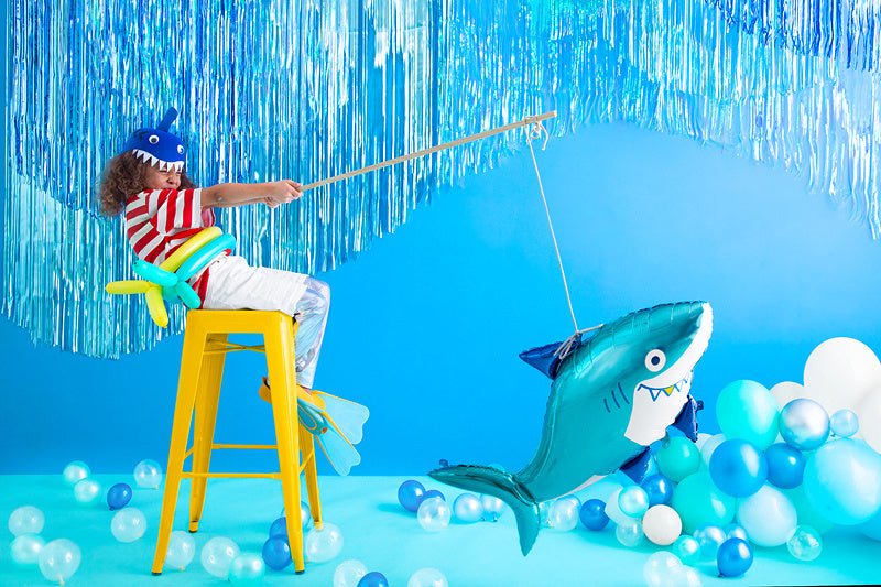 Helium Ballon Haai Leeg 1,02m van Partydeco koop je bij Partywinkel