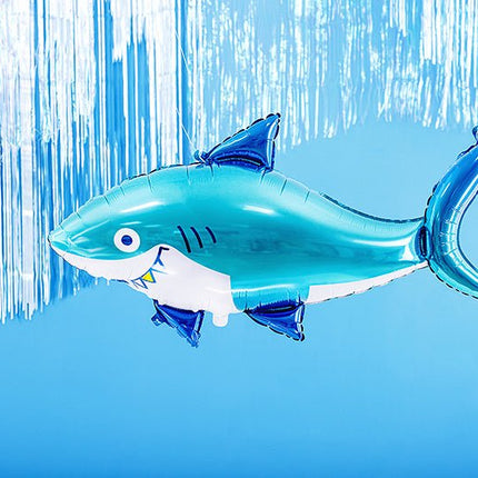 Helium Ballon Haai Leeg 1,02m van Partydeco koop je bij Partywinkel