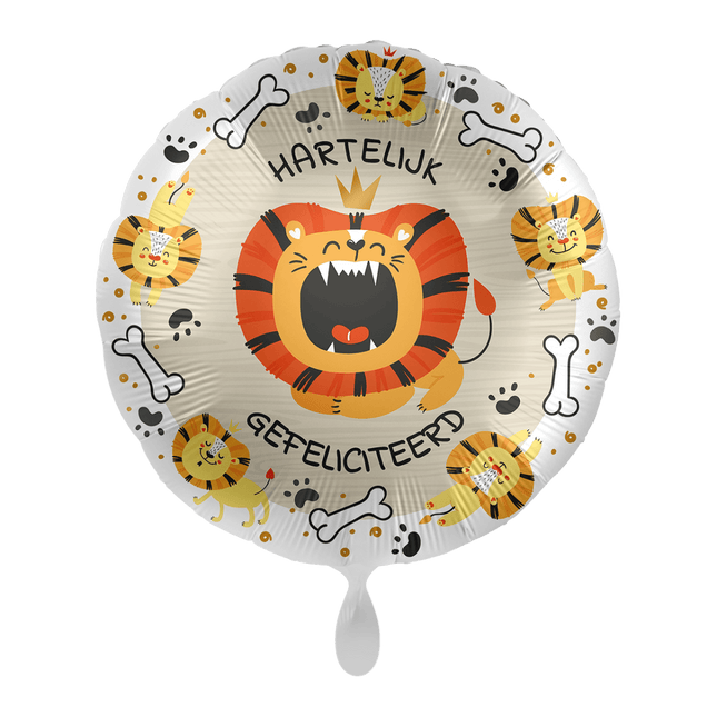 Helium Ballon Hartelijk Gefeliciteerd van Premioloon koop je bij Partywinkel
