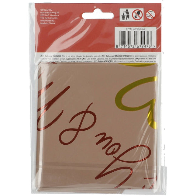 Helium Ballon Infinity Love Leeg 45cm van Folat koop je bij Partywinkel
