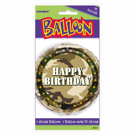 Helium Ballon Leger Happy Birthday 45cm leeg van Unique koop je bij Partywinkel