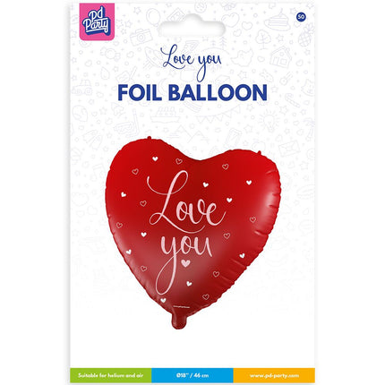 Helium Ballon Love you 46cm van Paper Dreams koop je bij Partywinkel