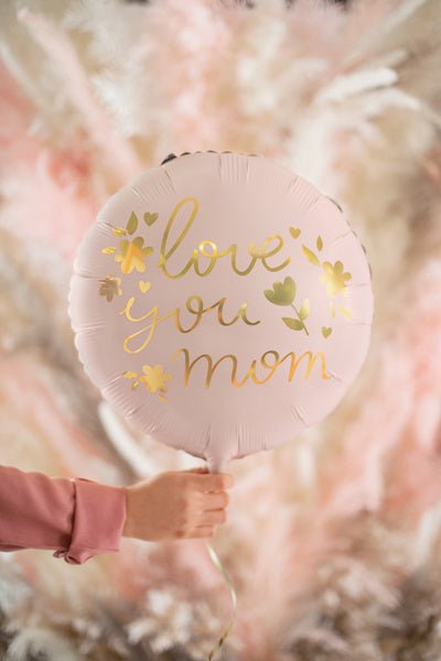 Helium Ballon Love You Mom Leeg 45cm van Partydeco koop je bij Partywinkel