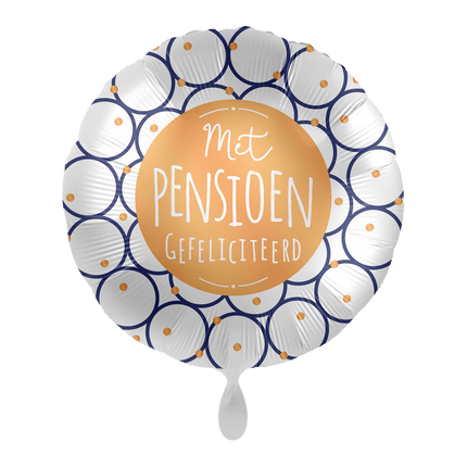 Helium Ballon Met Pensioen Gefeliciteerd! van Premioloon koop je bij Partywinkel