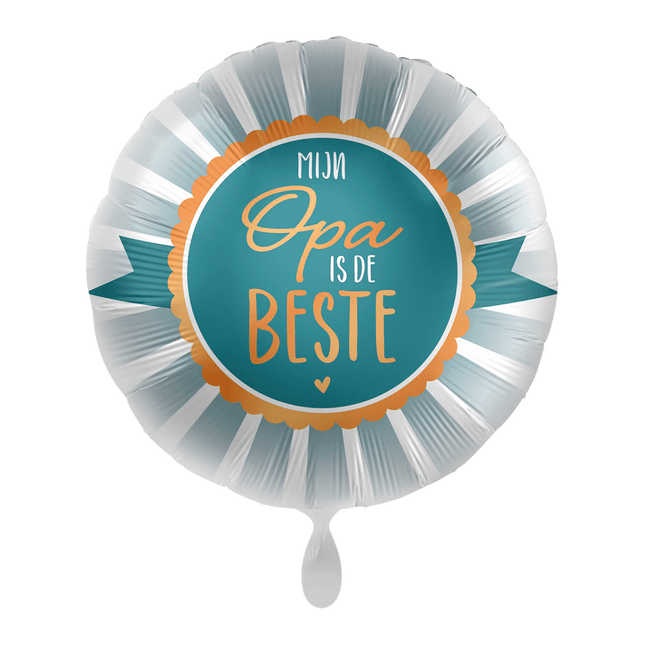 Helium Ballon Mijn Opa is de beste van Premioloon koop je bij Partywinkel