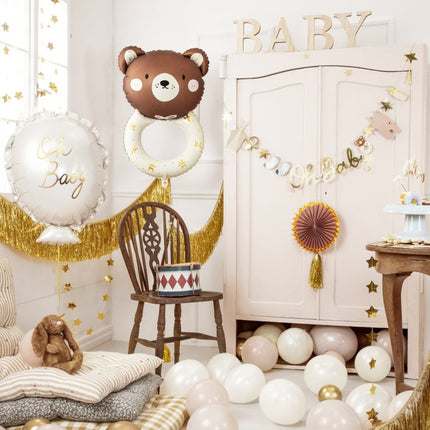 Helium Ballon Oh Baby Leeg 53cm van Partydeco koop je bij Partywinkel