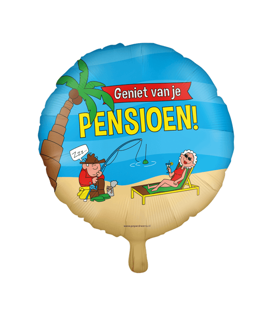Helium Ballon Pensioen Cartoon Leeg 30cm van Paper Dreams koop je bij Partywinkel