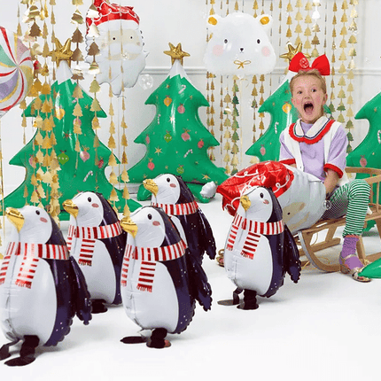 Helium Ballon Pinguin Leeg 42cm van Partydeco koop je bij Partywinkel