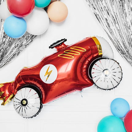 Helium Ballon Race Auto Leeg 1,11m van Partydeco koop je bij Partywinkel