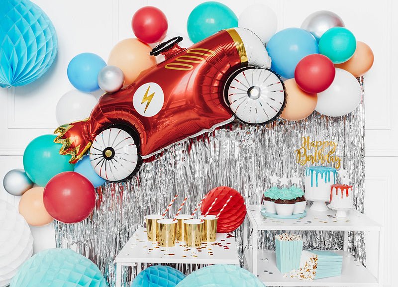 Helium Ballon Race Auto Leeg 1,11m van Partydeco koop je bij Partywinkel