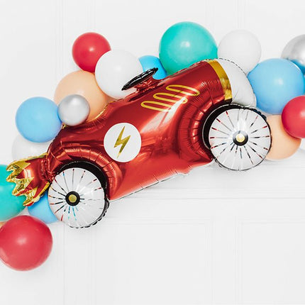 Helium Ballon Race Auto Leeg 1,11m van Partydeco koop je bij Partywinkel