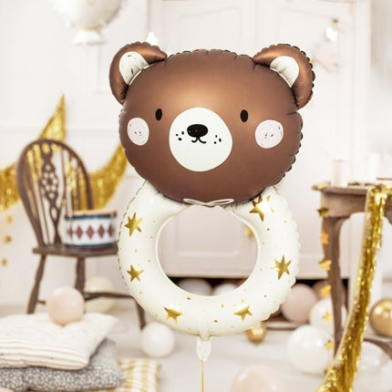 Helium Ballon Rammelaar Beer Leeg 67cm van Partydeco koop je bij Partywinkel