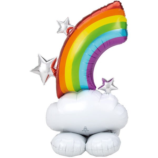 Helium Ballon Regenboog Standaard Leeg 1,27m van Anagram koop je bij Partywinkel