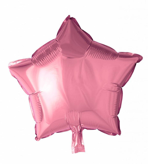 Helium Ballon Ster Lichtroze 46cm leeg van WeFiesta koop je bij Partywinkel