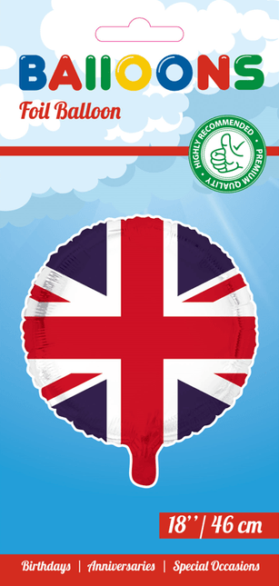 Helium Ballon Vlag Verenigd Koninkrijk 45cm leeg van WeFiesta koop je bij Partywinkel