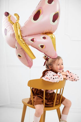 Helium Ballon Vlinder Leeg 1,2m van Partydeco koop je bij Partywinkel