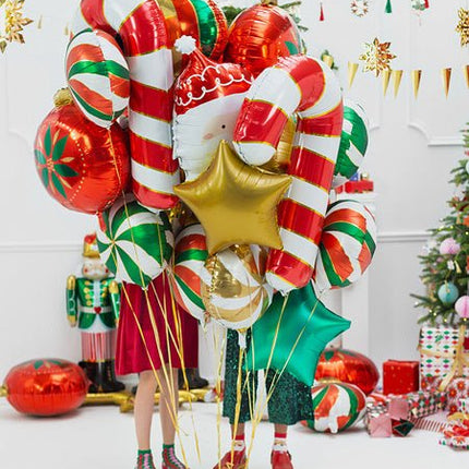 Helium Ballon Zuurstok Rood Leeg 82cm van Partydeco koop je bij Partywinkel
