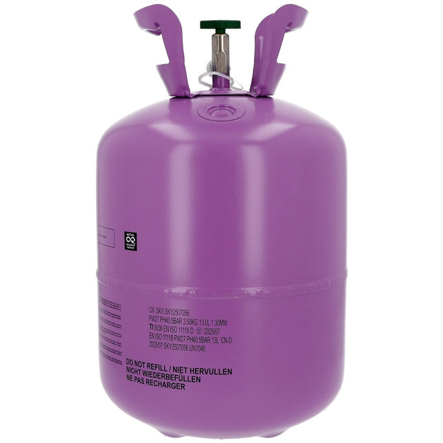 Helium Tank met 50 Ballonnen en Lint van Partywinkel koop je bij Partywinkel