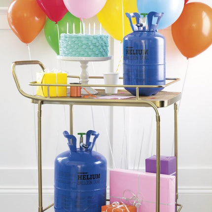 Helium Tank met 50 Ballonnen en Lint van Partywinkel koop je bij Partywinkel