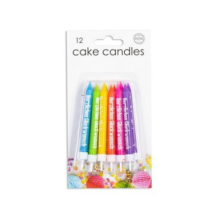 Herzlichen Gl√ºckwunsch 7,8cm 12st van WeFiesta koop je bij Partywinkel