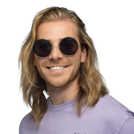 Hippie 60S Bril Grijs Xl van Boland koop je bij Partywinkel