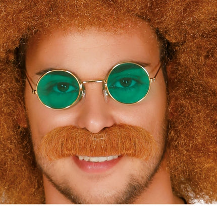 Hippie 60S Bril Groen 12,5cm van Fiestas Guirca koop je bij Partywinkel