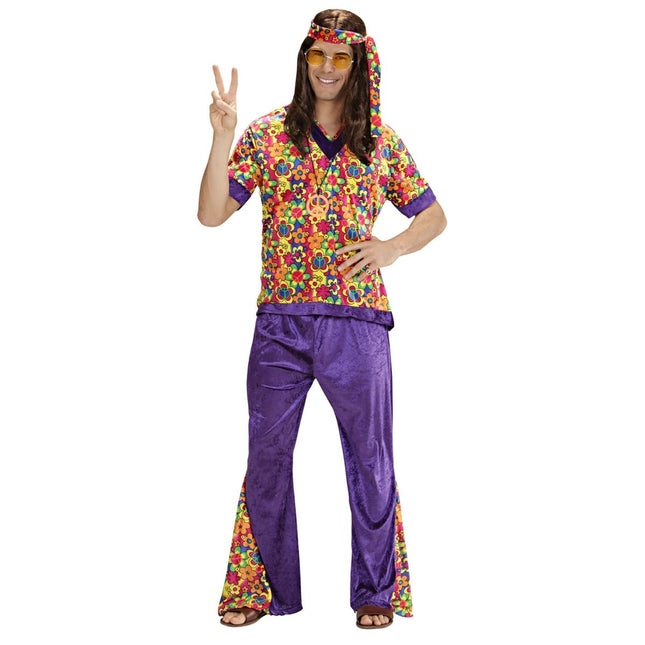 Hippie 60S Kostuum Gekleurd Heren van Widmann koop je bij Partywinkel