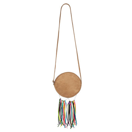 Hippie 60S Schoudertasje Regenboog Peace van Boland koop je bij Partywinkel