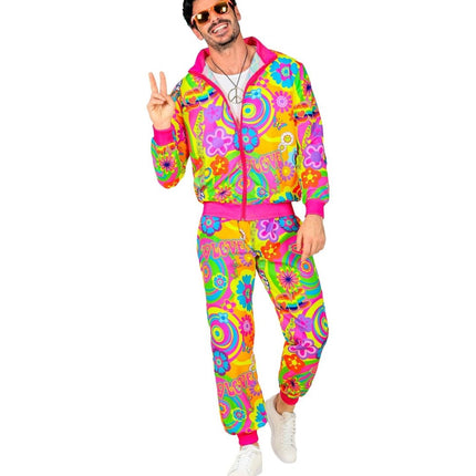 Hippie 60S Trainingspak Fout Gekleurd van Widmann koop je bij Partywinkel