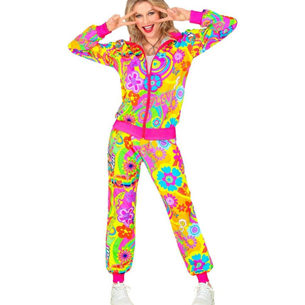 Hippie 60S Trainingspak Fout Gekleurd van Widmann koop je bij Partywinkel