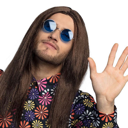 Hippie Bril Blauw van Boland koop je bij Partywinkel