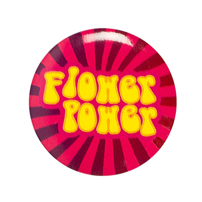 Hippie Buttons 3cm 4st van Boland koop je bij Partywinkel