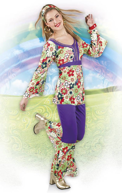 Hippie Kostuum Dames M van Boland koop je bij Partywinkel