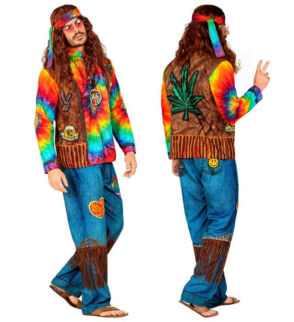 Hippie kostuum gekleurd Uni van Widmann koop je bij Partywinkel