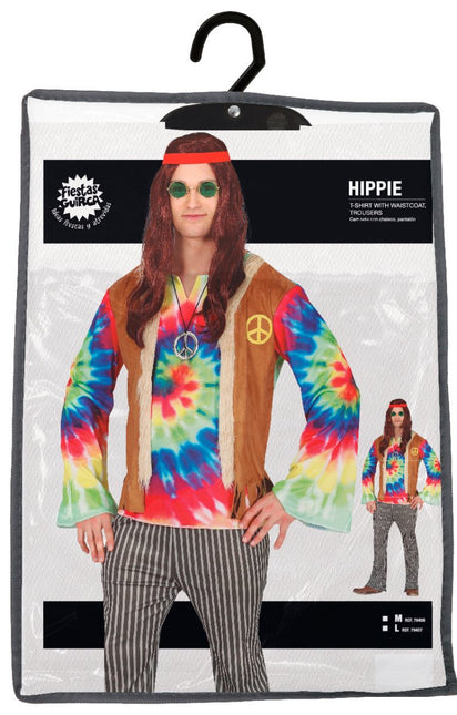 Hippie Kostuum Heren Gekleurd van Fiestas Guirca koop je bij Partywinkel