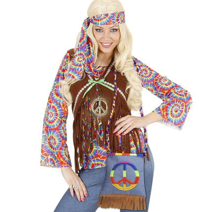 Hippie Tas Peace van Widmann koop je bij Partywinkel