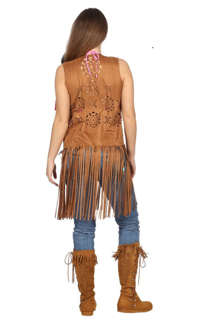 Hippie Vest Lang Dames van Wilbers & Wilbers koop je bij Partywinkel