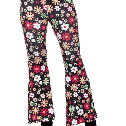 Hippie 60S Broek Bloemen van Wilbers & Wilbers koop je bij Partywinkel