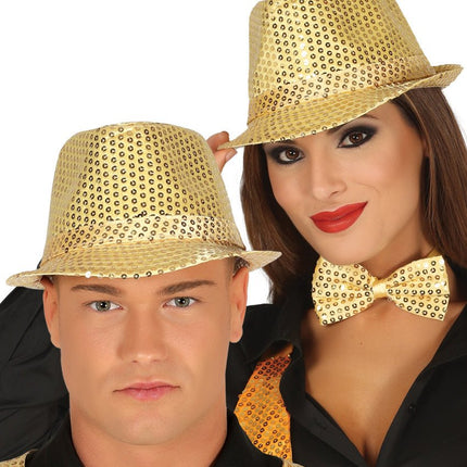 Hoed Gouden Pailletten van Fiestas Guirca koop je bij Partywinkel