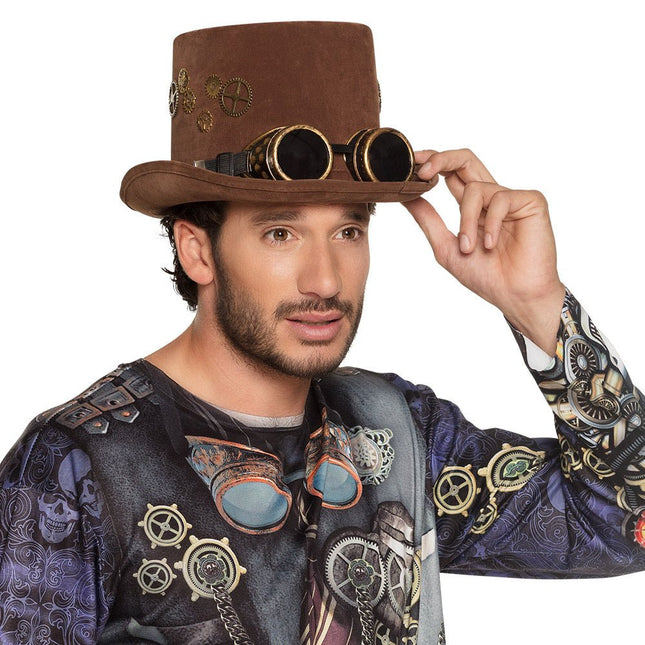 Hoed Sightpunk Bril van Boland koop je bij Partywinkel