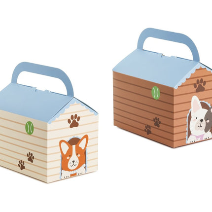 Hond Taartdoos 15,5cm 6st van Partydeco koop je bij Partywinkel