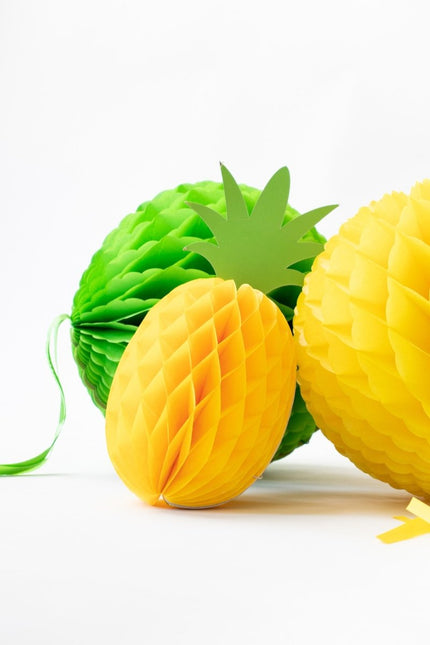 Honeycomb Bal Geel Franje 30cm van Folat koop je bij Partywinkel