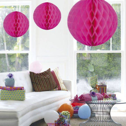 Honeycomb Bal XL Fuchsia 50cm van Folat koop je bij Partywinkel