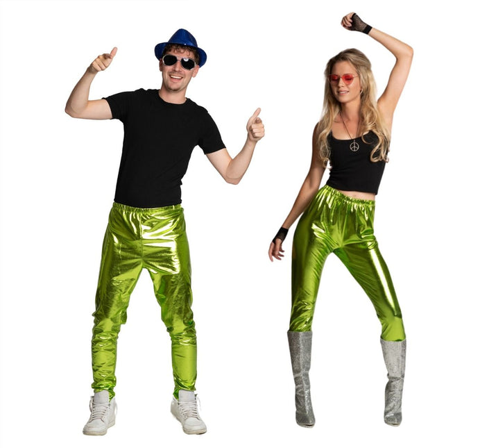 Disco Broek Groen Metallic