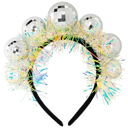 Hoofdband Disco Ballen Met Sliertjes van Widmann koop je bij Partywinkel