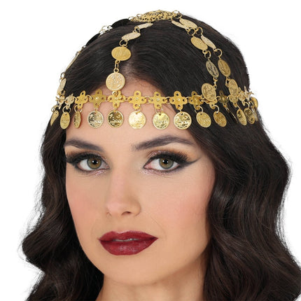 Hoofdband Munten Goud van Fiestas Guirca koop je bij Partywinkel