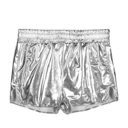 Hotpants Shiny zilver van Boland koop je bij Partywinkel