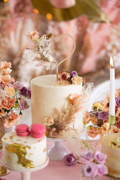 Houten Hart Caketopper 23cm van Partydeco koop je bij Partywinkel