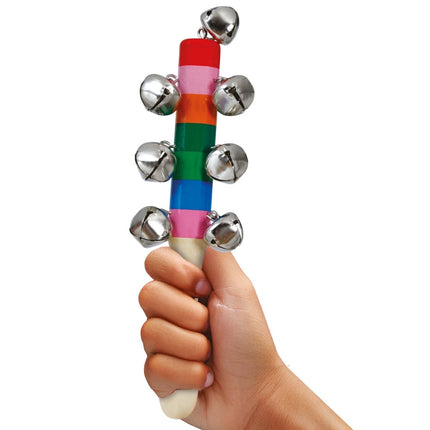 Houten Jingle Bell Ratel 20cm van Fiestas Guirca koop je bij Partywinkel