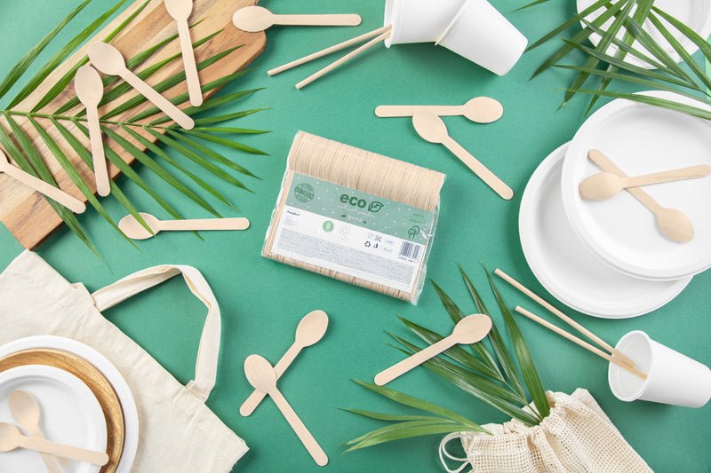 Houten Lepels 16cm 100st van Partydeco koop je bij Partywinkel